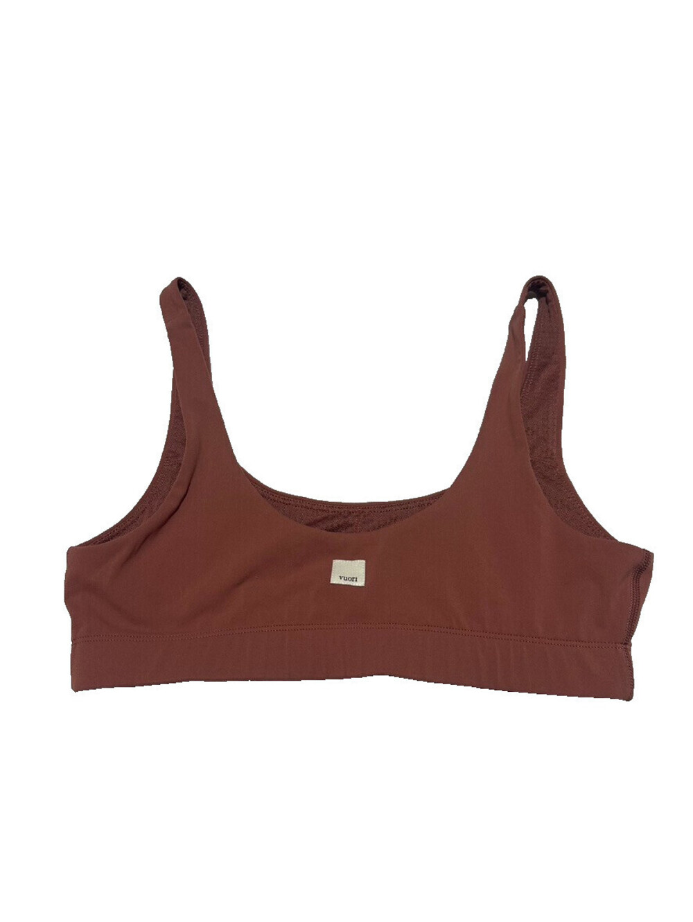 VUORI Alltheform Sports Bra Rust Red All The Form Bliss Blend Small S Yoga Gym